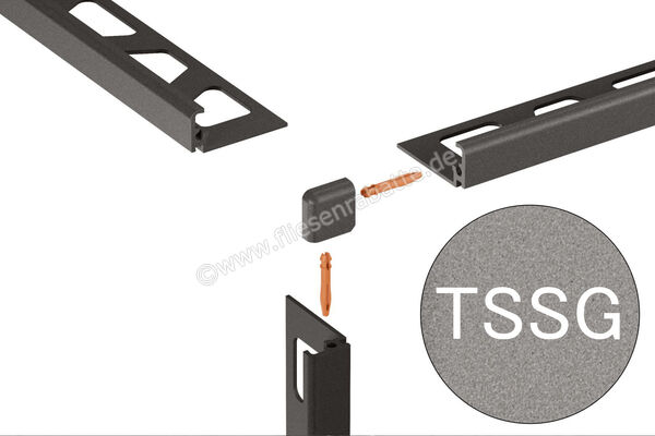 Schlüter Systems JOLLY TSSG Außenecke 90 TSSG strukturbeschichtet