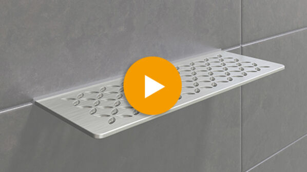 Schlüter SHELF-W Wandauflage für jedes Bad und jede Dusche.