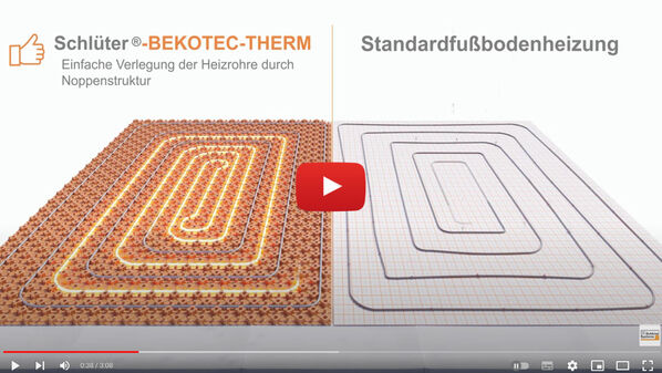 Schlüter-BEKOTEC-THERM: Innovatives Fußbodenheizungssystem für maximale Energieeffizienz | Animation