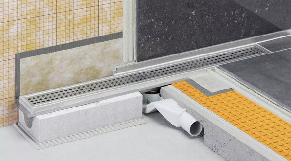 Schlüter Systems KERDI-LINE-F Komplettset zur horizontalen Linienentwässerung
