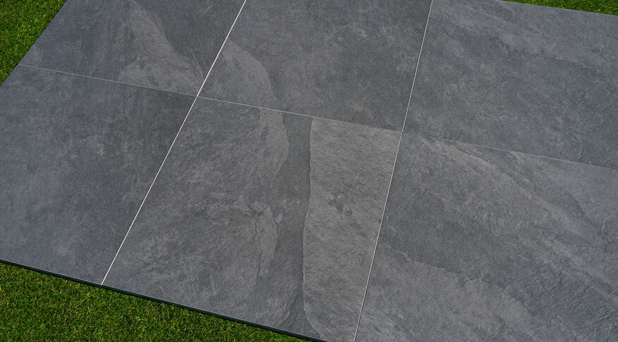 ceramicvision interior stone outdoor 60x60 nero