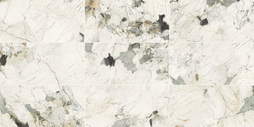 Imola Ceramica The Room quartzite patagonia PAT WH 60x120 cm Bodenfliese | Wandfliese Stärke: 6,5 mm glänzend eben lappato PAT WH6 12 LP Prints