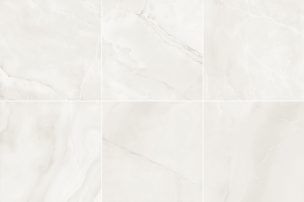 Imola Ceramica The Room onyx white absolute ABS WH 120x120 cm Bodenfliese | Wandfliese Stärke: 6,5 mm glänzend eben lappato ABS WH6 120 LP Prints