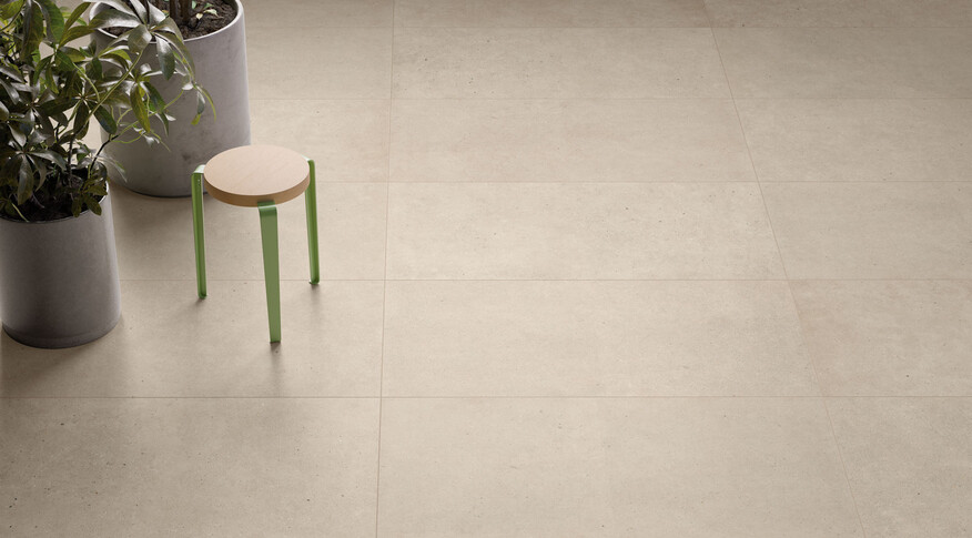 Villeroy & Boch solid tones warm concrete 60x120 bodenansicht
