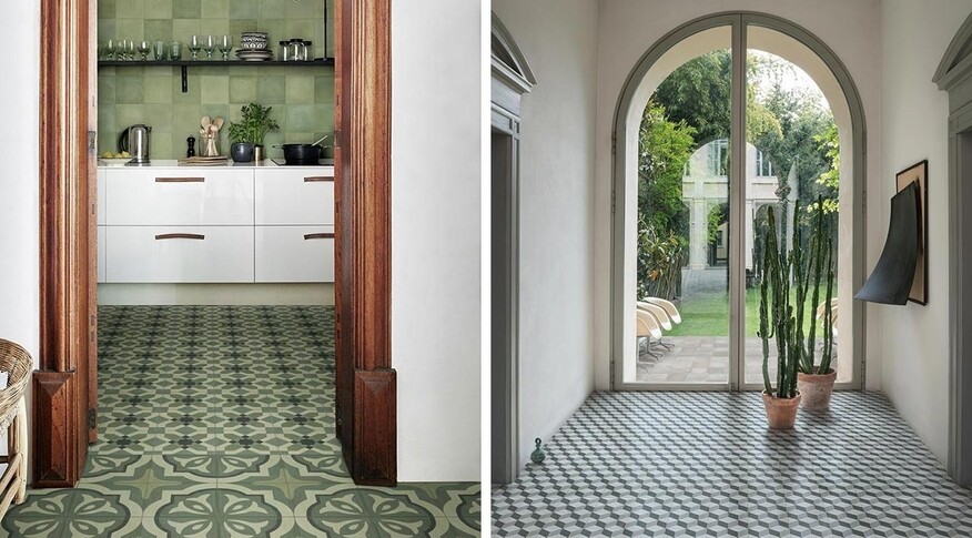 marazzi d-segni verde 20x20, grigio tappeto
