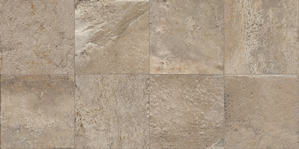 Monocibec Pietra Castello Fenis 25x25 cm Bodenfliese / Wandfliese Grip Matt Strukturiert Grip 124832 Prints