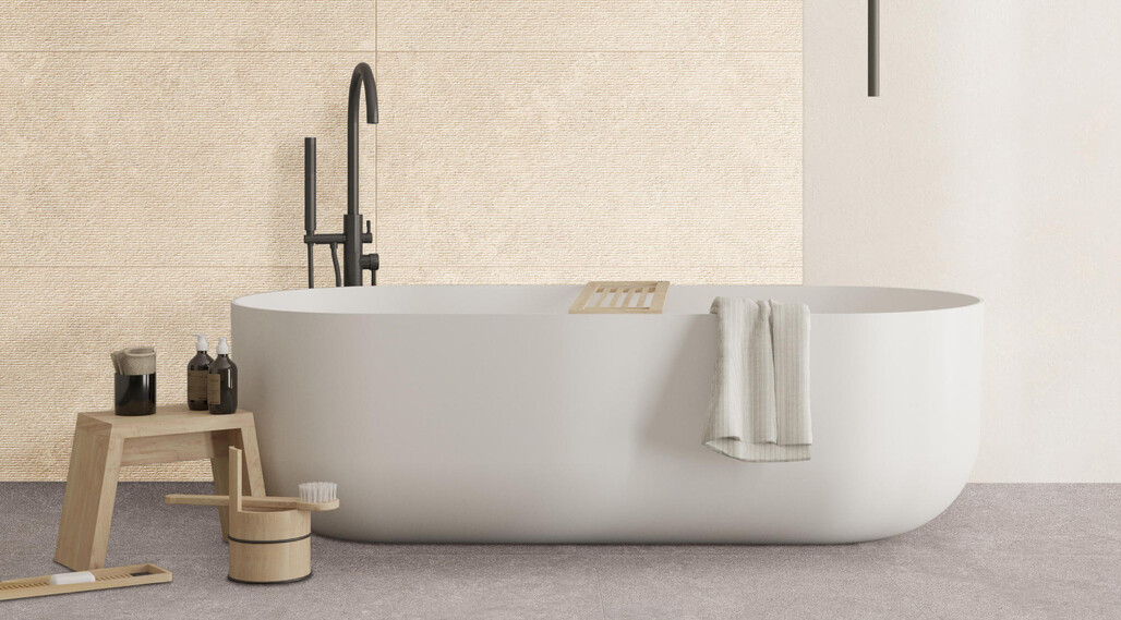 ceramicvision naturalis ivory strukturiert 60x120