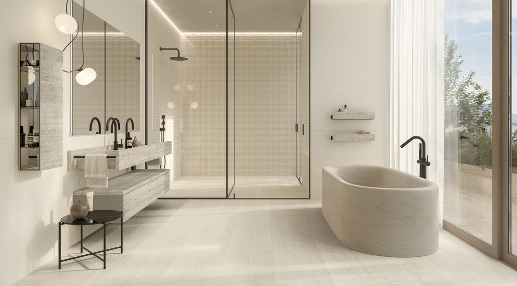 floor_atlas concorde log select white flamed 20x120 wall_vest cotton 50x120 vest 3D Qube Glam 50x120