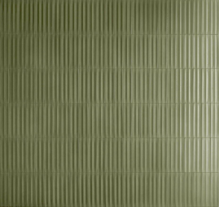 Marca Corona Miniature Rima Posidonia 6x24 cm Wandfliese Glänzend Strukturiert Lucido K055 Prints