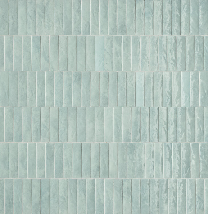 Marca Corona Miniature Soda Soda Azzurro Artico 6x24 cm Wandfliese Matt Strukturiert Lucido J380 Prints