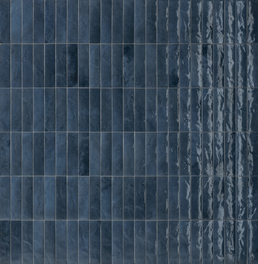 Marca Corona Miniature Soda Soda Blu Galassia 6x24 cm Wandfliese Matt Strukturiert Lucido J381 Prints