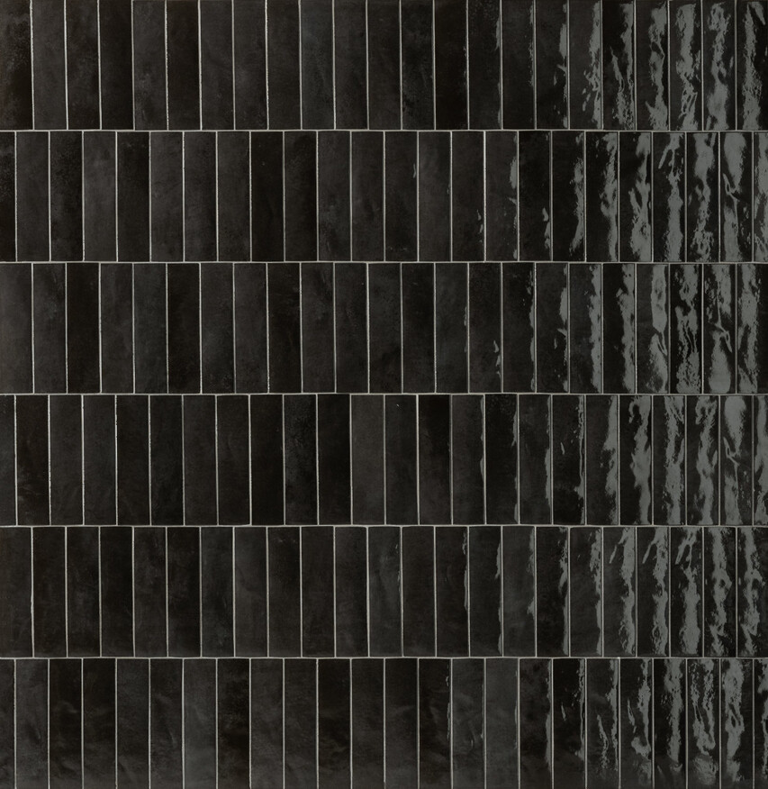 Marca Corona Miniature Soda Soda Nero Magma 6x24 cm Wandfliese Matt Strukturiert Lucido J382 Prints