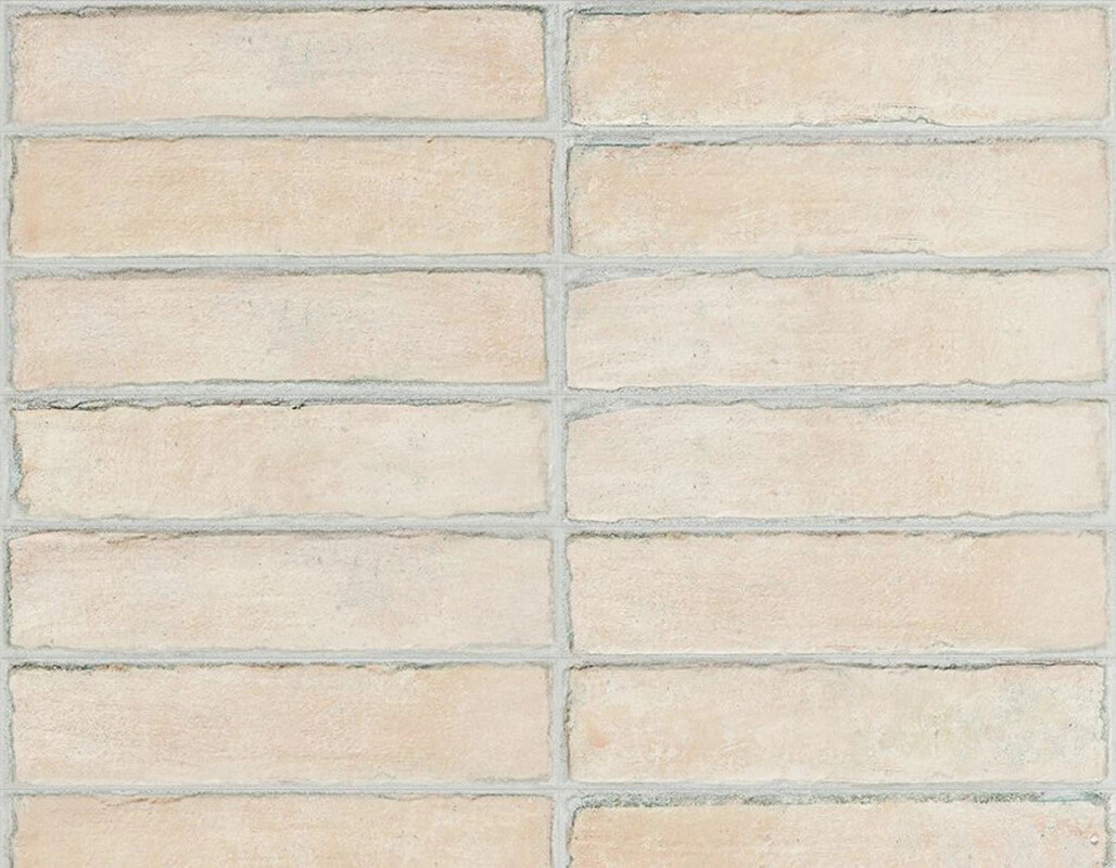 Sant Agostino Bit Cream 5x20 cm Bodenfliese / Wandfliese Matt Strukturiert Naturale CSABITCR05 Prints
