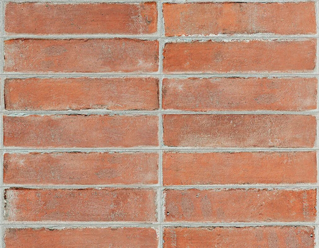 Sant Agostino Bit Cotto 5x20 cm Bodenfliese / Wandfliese Matt Strukturiert Naturale CSABITCT05 Prints