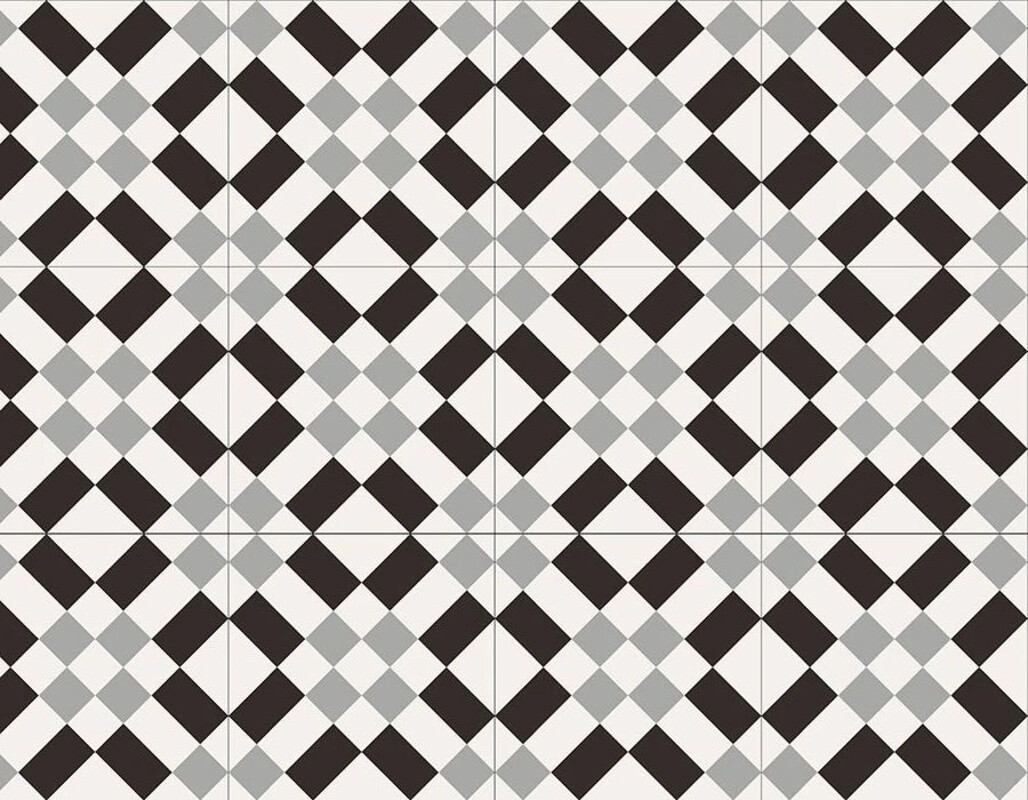 Sant Agostino Patchwork B W 02 20x20 cm Bodenfliese / Wandfliese Matt Eben Naturale CSAPBW0220 Prints