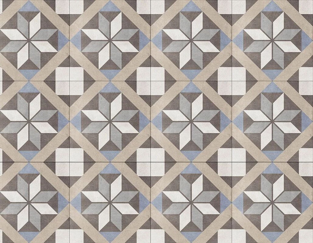 Sant Agostino Patchwork Classic 04 20x20 cm Bodenfliese / Wandfliese Matt Eben Naturale CSAPCL0420 Prints