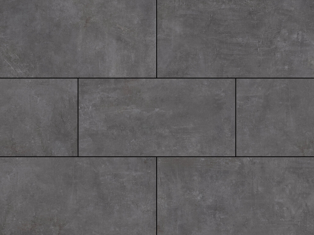 ceramicvision Athena Beton Outdoor Anthrazit 40x40x2 cm Terrassenplatte Schnittmuster Matt Strukturiert Naturale CV4000247 SM Prints