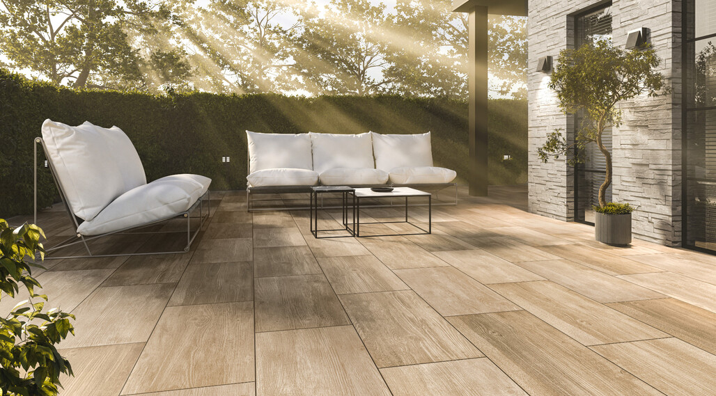 ceramicvision athena holz outdoor natur 40x80