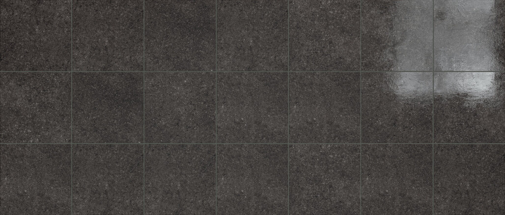 Marca Corona Terrasale Nero 20x20 cm Bodenfliese / Wandfliese Lacca Glänzend Eben Lucido K255 Prints