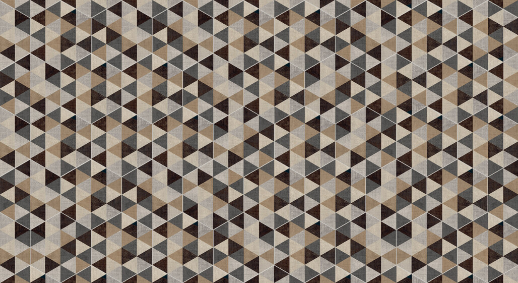 Marca Corona Textile Mehrfarbig 21.6x25 cm Bodenfliese / Wandfliese Esagona Triangle Mix Matt Strukturiert Naturale D627 Prints