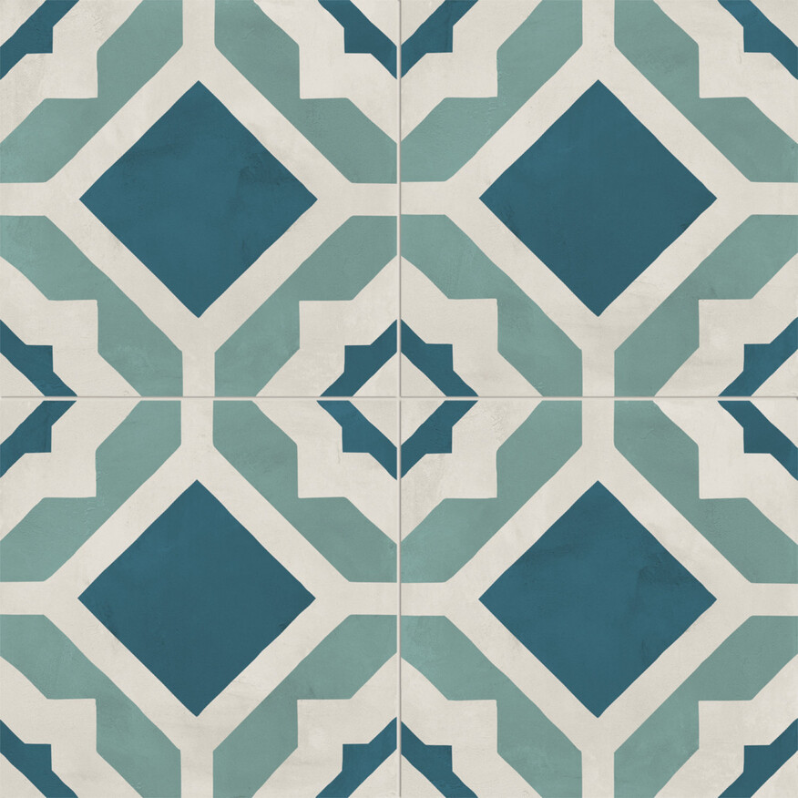 Marca Corona Terra.Art Oceano Cielo 20x20 cm Bodenfliese / Wandfliese Decor Geometrico Matt Eben Naturale I382 Prints
