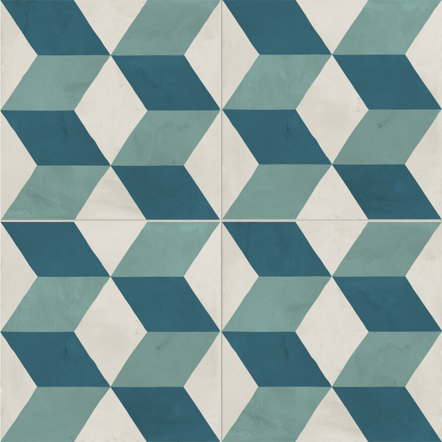 Marca Corona Terra.Art Oceano Cielo 20x20 cm Bodenfliese / Wandfliese Decor Cubo Matt Eben Naturale I385 Prints