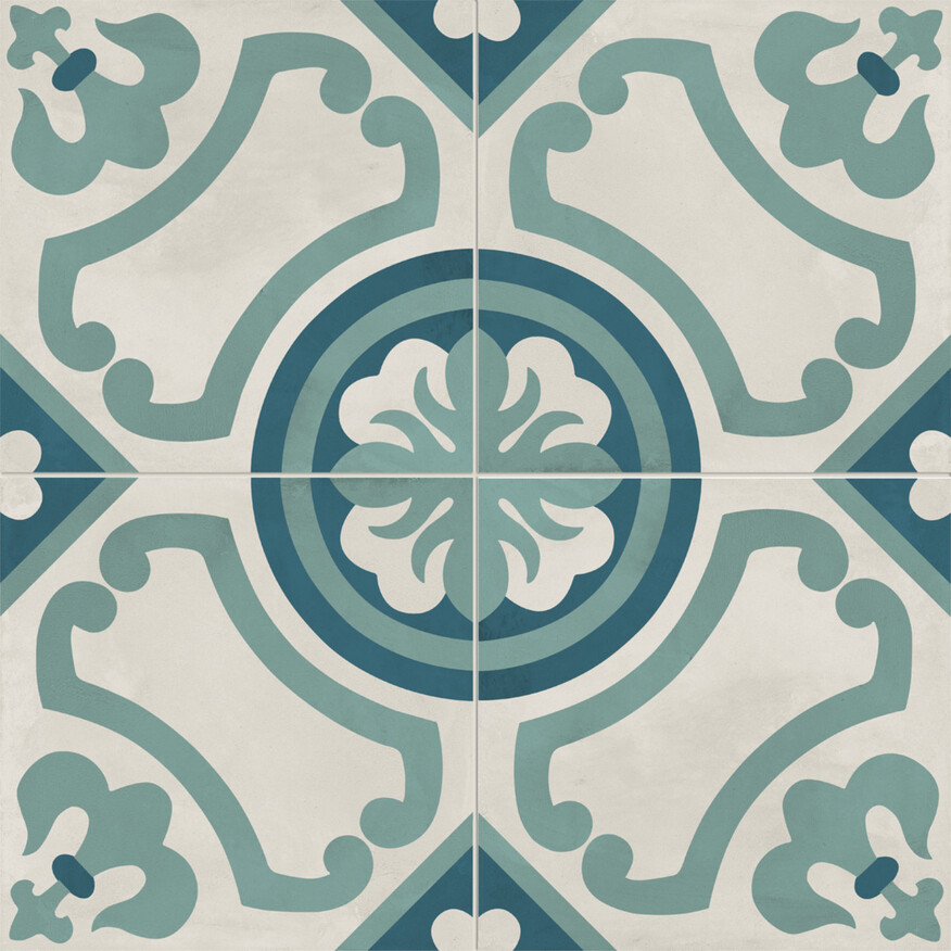 Marca Corona Terra.Art Oceano Cielo 20x20 cm Bodenfliese / Wandfliese Decor Giglio Matt Eben Naturale I386 Prints