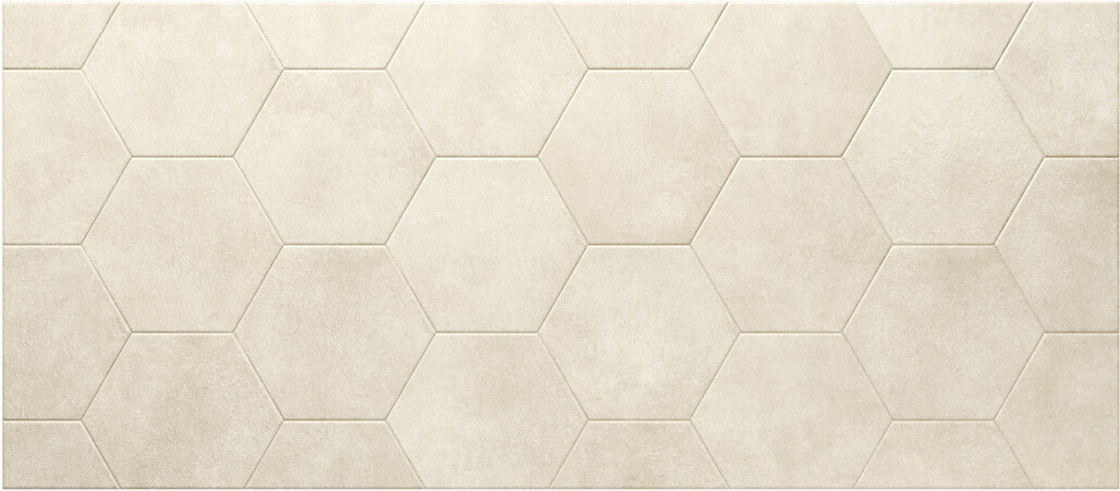 Marca Corona Terracreta Marna 21.6x25 cm Bodenfliese / Wandfliese Esagona Matt Eben Naturale J071 Prints