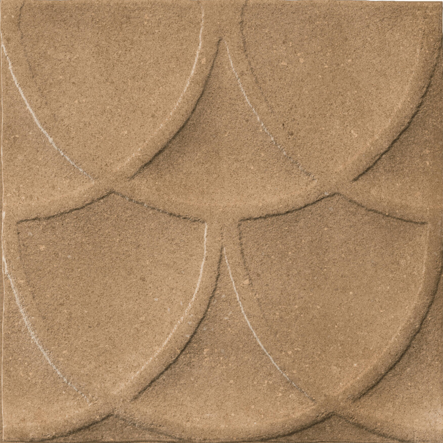 Marca Corona Terracreta Chamotte 20x20 cm Wandfliese Decori 3D Forma Matt Strukturiert Naturale J078 Prints