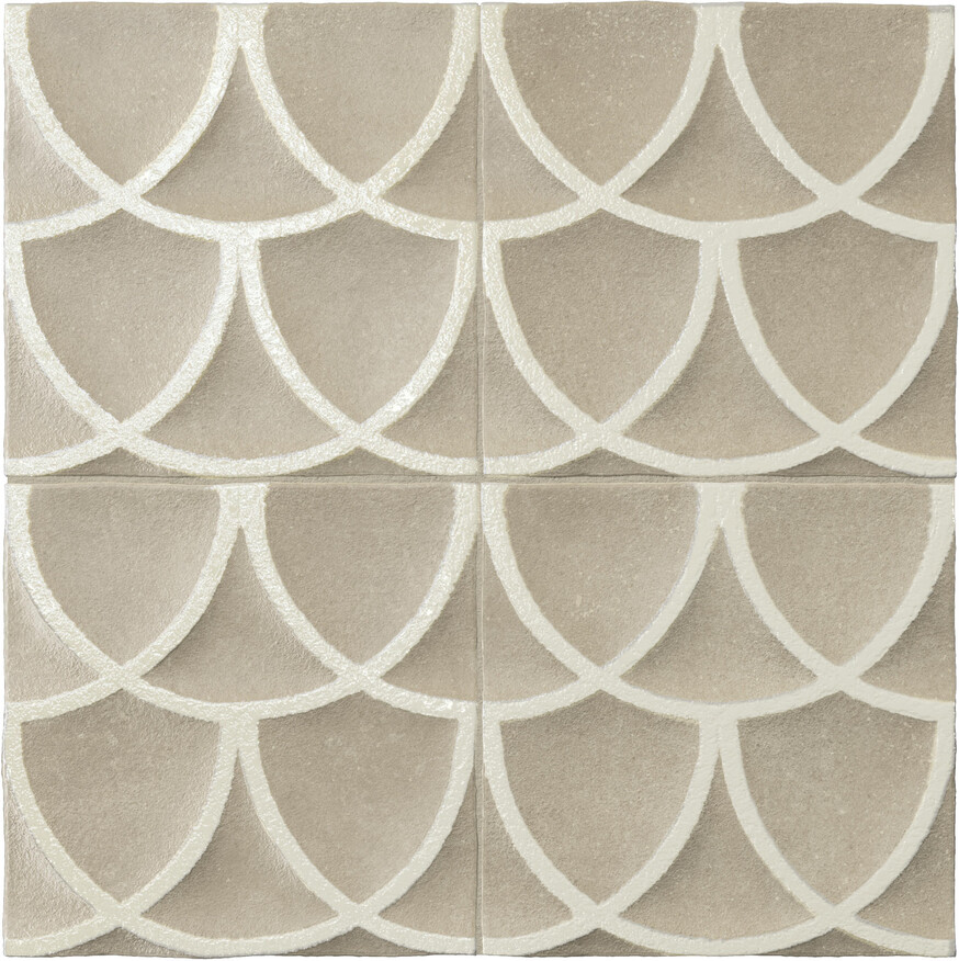 Marca Corona Terracreta Argilla 20x20 cm Wandfliese Decori 3D Forma Matt Strukturiert Naturale J079 Prints