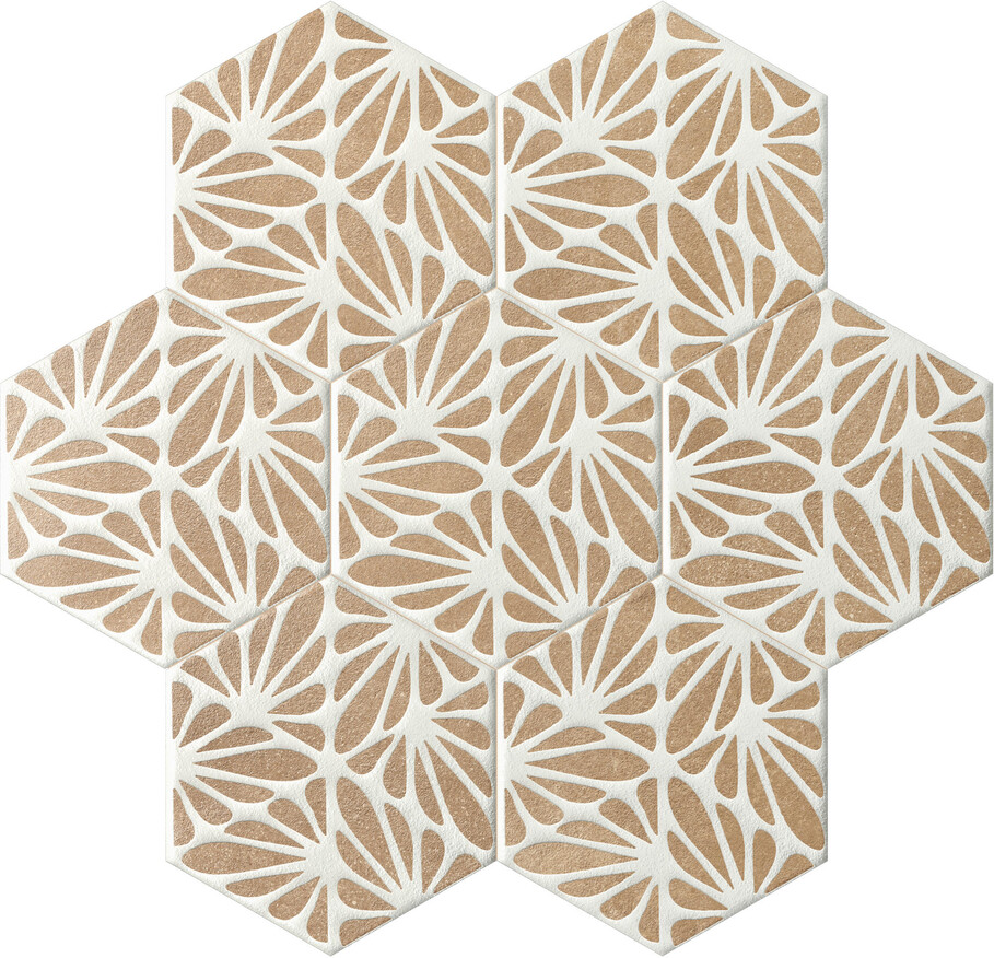Marca Corona Terracreta Chamotte 21.6x25 cm Bodenfliese / Wandfliese Cesello Matt Eben Naturale J082 Prints