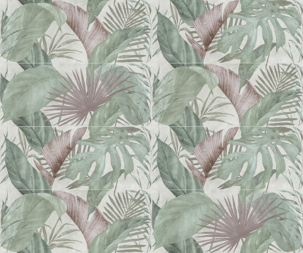 Marca Corona Mirabilia Mehrfarbig 50x120 cm Wandfliese Wild Foliage Matt Eben Naturale J143 Prints