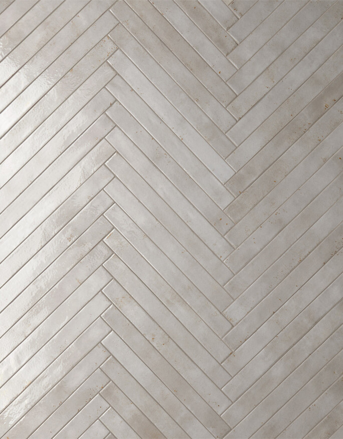 Ceramica Rondine Colors Light Grey 4.8x45 cm Bodenfliese / Wandfliese Brick Glänzend Strukturiert Naturale J92078 Prints