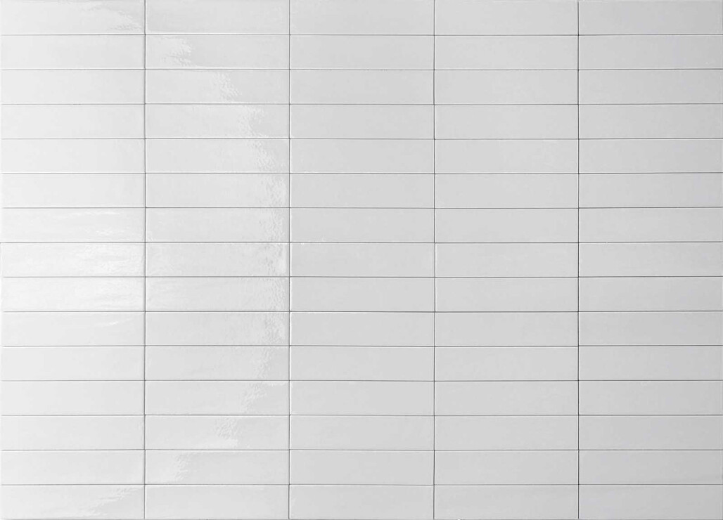 Ceramica Rondine Mojave White 6x25 cm Bodenfliese / Wandfliese Brick Glänzend Strukturiert Naturale J91283 Prints