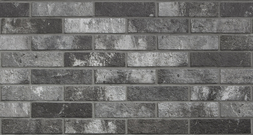Ceramica Rondine London Charcoal 6x25 cm Bodenfliese / Wandfliese Brick Matt Strukturiert Naturale J85880 Prints