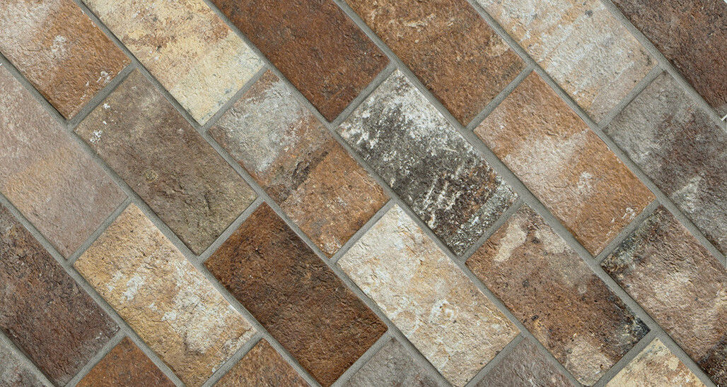 Ceramica Rondine London Multicolor 13x25 cm Bodenfliese / Wandfliese Brick Matt Strukturiert Naturale J85942 Prints