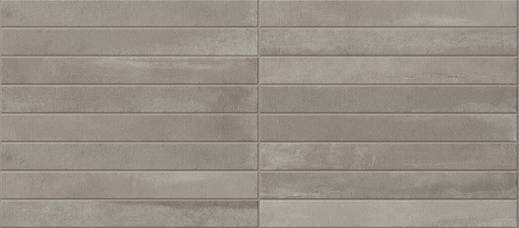Ceramica Rondine Arenosa Grey 4.8x45 cm Bodenfliese / Wandfliese Brick Matt Strukturiert Naturale J93035 Prints