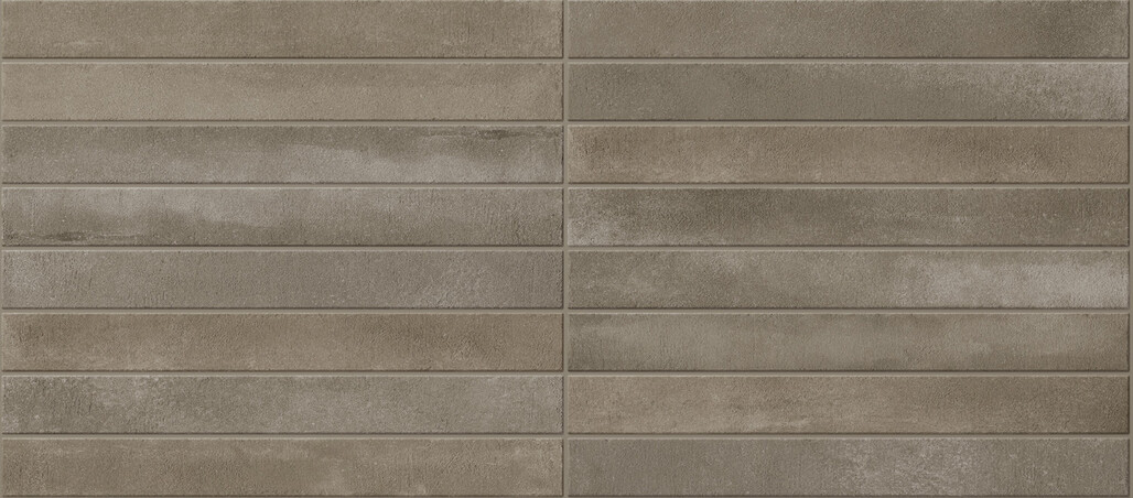 Ceramica Rondine Arenosa Taupe 4.8x45 cm Bodenfliese / Wandfliese Brick Matt Strukturiert Naturale J93039 Prints