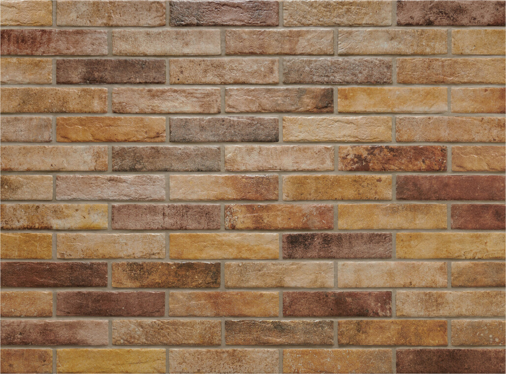 Ceramica Rondine Recovery Stone Ocra 6x25 cm Bodenfliese / Wandfliese Brick Matt Strukturiert Naturale J91602 Prints