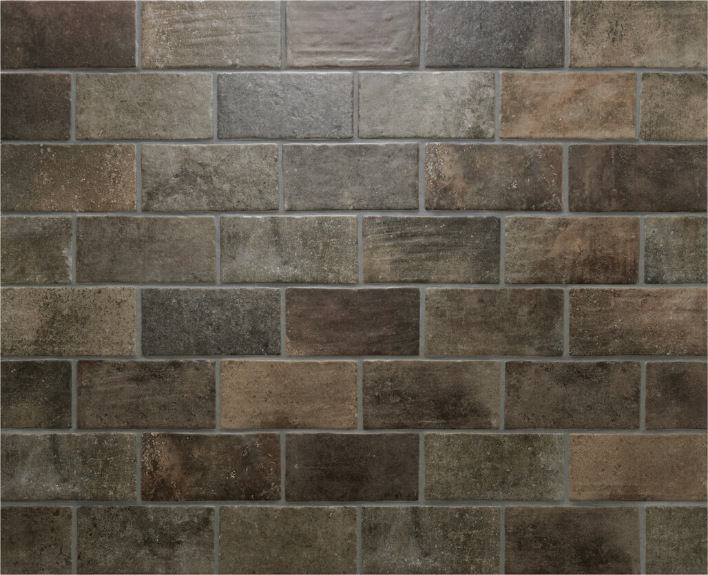 Ceramica Rondine Recovery Stone Old Brown 13x25 cm Bodenfliese / Wandfliese Matt Strukturiert Naturale J91330 Prints