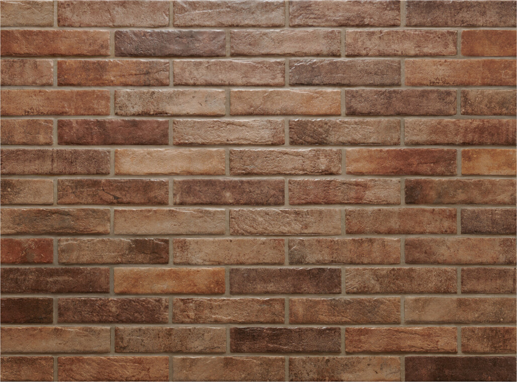 Ceramica Rondine Recovery Stone Old Red 6x25 cm Bodenfliese / Wandfliese Brick Matt Strukturiert Naturale J91325 Prints