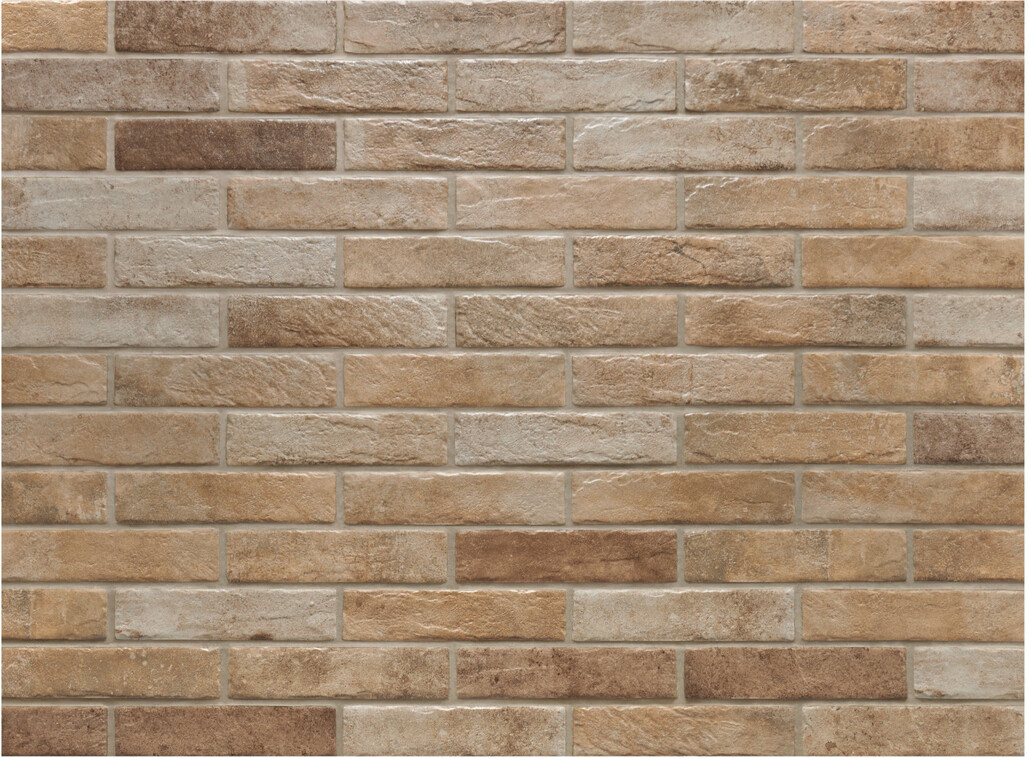 Ceramica Rondine Recovery Stone Beige 6x25 cm Bodenfliese / Wandfliese Brick Matt Strukturiert Naturale J91322 Prints