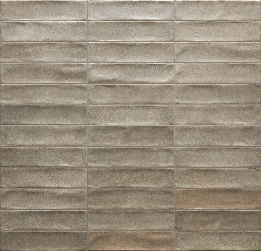 Ceramica Rondine Cruda Brick Tortora 4.8x20 cm Bodenfliese / Wandfliese Brick Matt Strukturiert Naturale J92617 Prints
