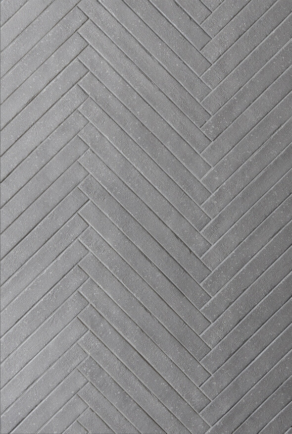 Ceramica Rondine Mixture Light Grey 4.8x45 cm Bodenfliese / Wandfliese Brick Matt Strukturiert Naturale J93635 Prints