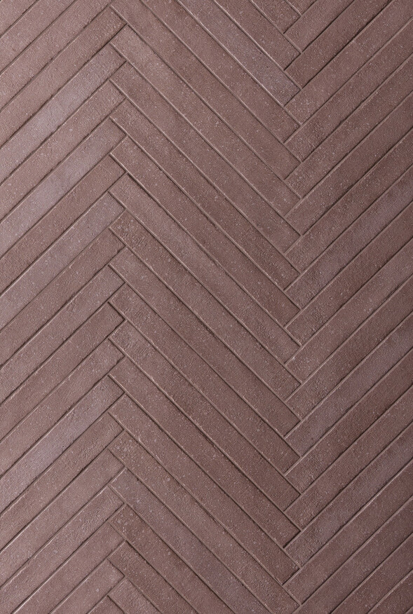 Ceramica Rondine Mixture Red Wood 4.8x45 cm Bodenfliese / Wandfliese Brick Matt Strukturiert Naturale J93639 Prints