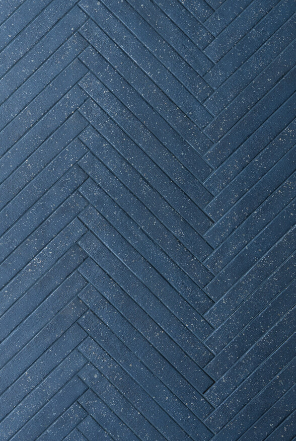Ceramica Rondine Mixture Royal Blue 4.8x45 cm Bodenfliese / Wandfliese Brick Matt Strukturiert Naturale J93640 Prints