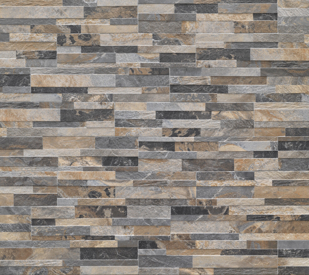 Ceramica Rondine Cubics Multicolor 15x61 cm Wandfliese 3D Matt Strukturiert Naturale J86621 Prints