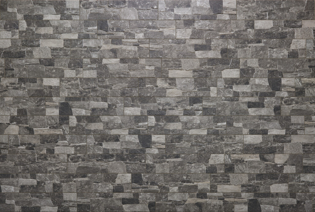 Ceramica Rondine Lyon Dark 15x61 cm Wandfliese 3D Matt Strukturiert Naturale J88561 Prints