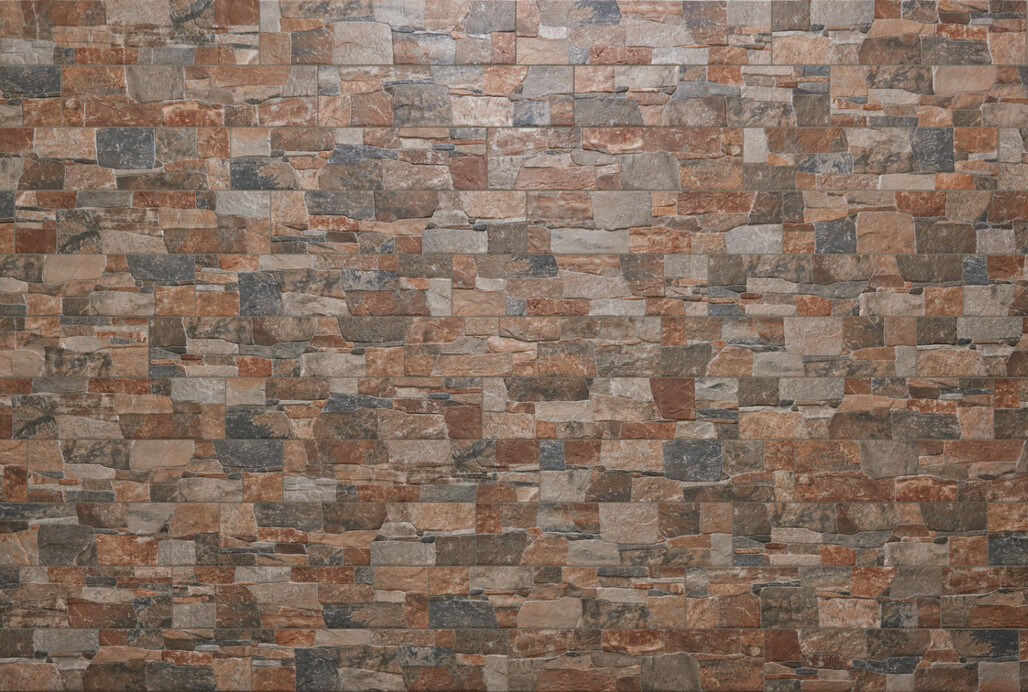 Ceramica Rondine Lyon Red 15x61 cm Wandfliese 3D Matt Strukturiert Naturale J88563 Prints