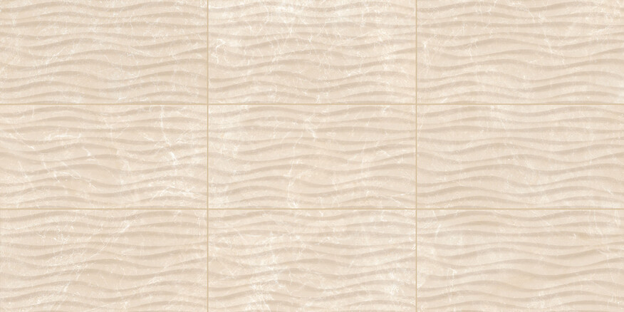 Love Tiles Marble Beige 35x70 cm Dekor Curl Matt Strukturiert Naturale B629.0151.002 Prints
